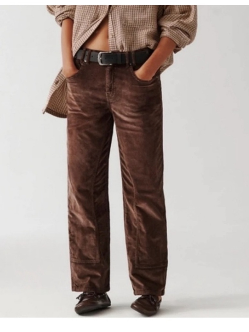 We the Free Risk Taker High Rise Corduroy Jeans Chocolate Truffle Size 29